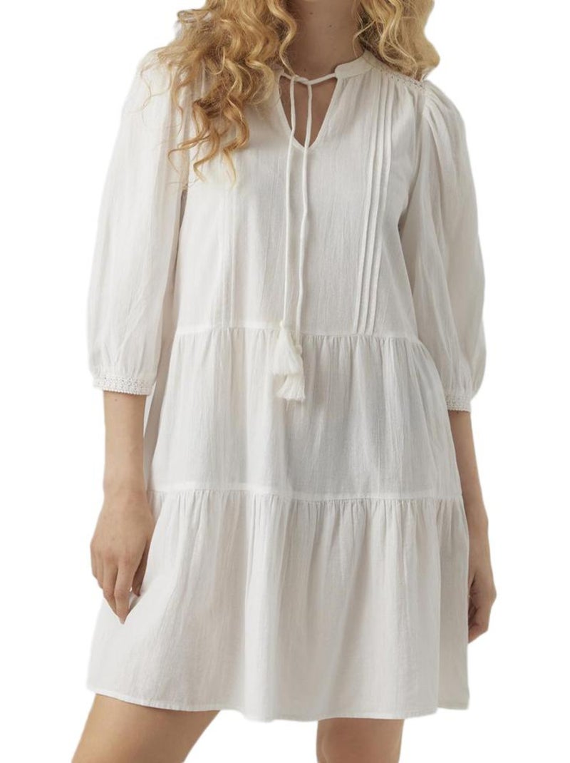 Robe Femme Vero Moda Blanc - Kiabi