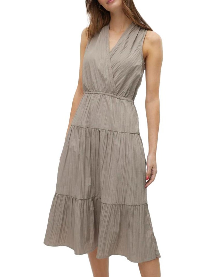 Robe Femme Vero Moda Marron cappuccino - Kiabi