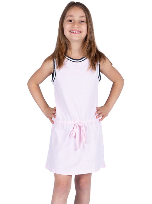 Robe fille sans manches en coton fin 'breizh océan', robe enfant en coton - Kiabi