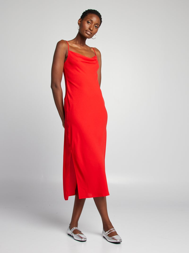 Robe Longue Fluide Rouge Kiabi Robe Rouge Kiabi Robe Rouge Kiabi