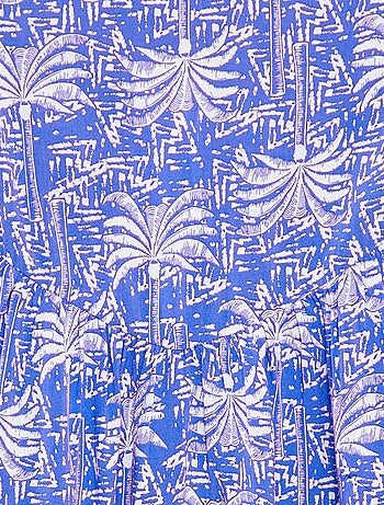 Robe fluide à fines bretelles et motif all over