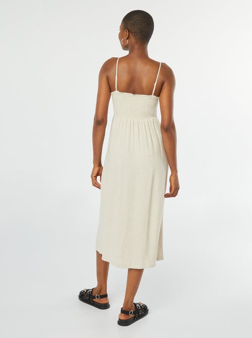 Robe fluide avec fines bretelles réglables - Kiabi