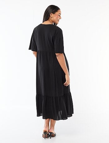 Robe fluide imprimée fantaisie