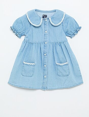 Robe forme chemise à manches courtes