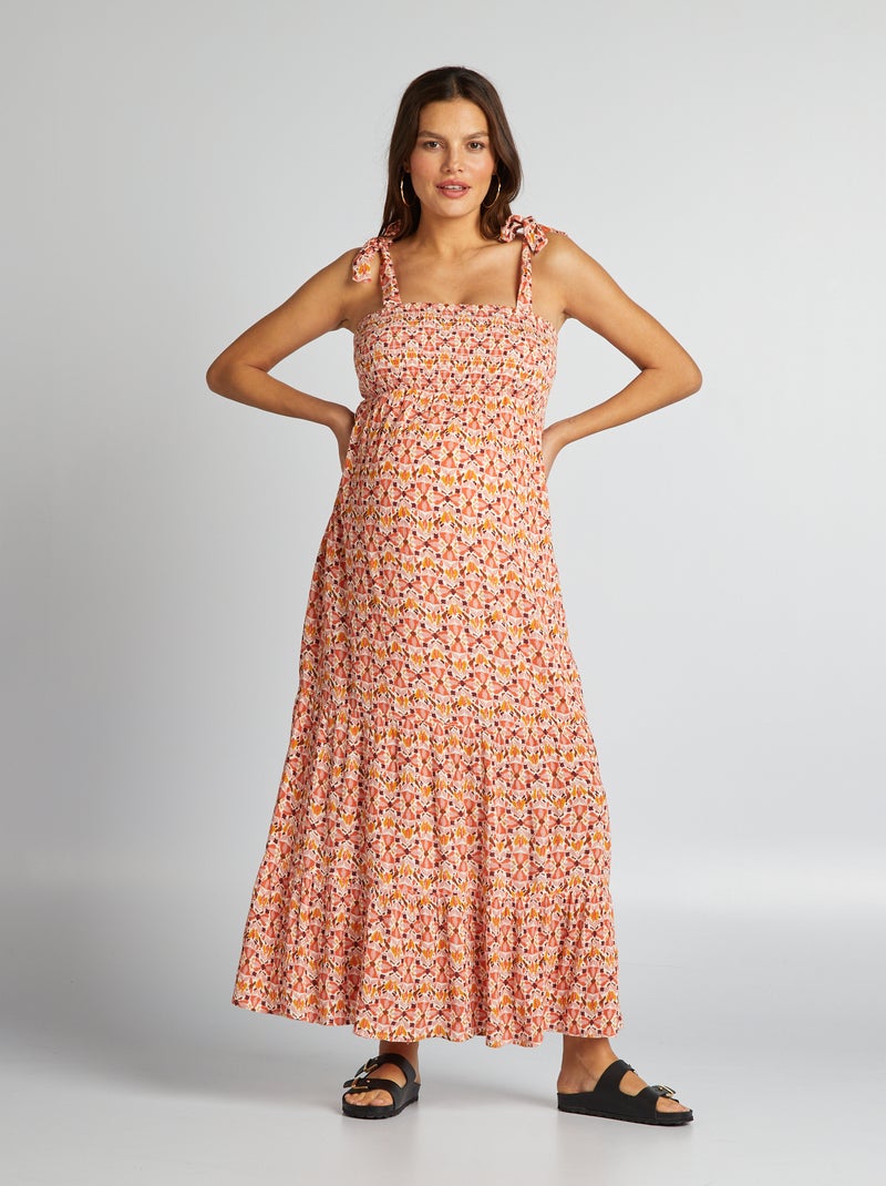 Robe grossesse à coupe longue ROSE - Kiabi