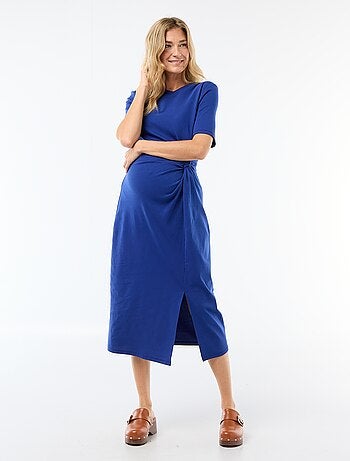 Robe grossesse torsadée devant