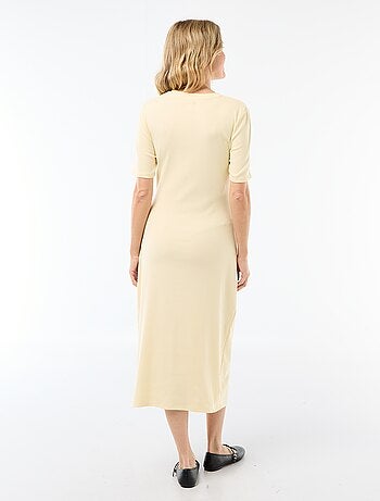 Robe grossesse torsadée devant