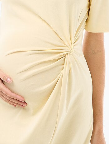 Robe grossesse torsadée devant