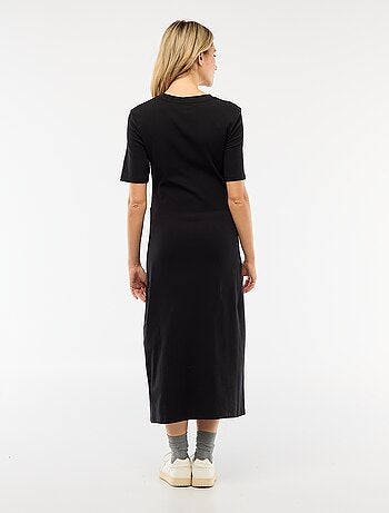 Robe grossesse torsadée devant