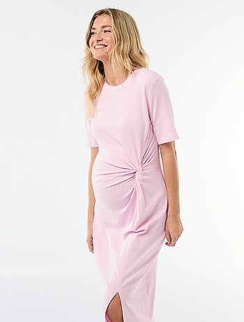 Robe grossesse torsadée devant