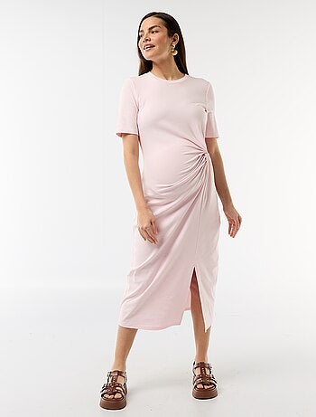Robe grossesse torsadée devant