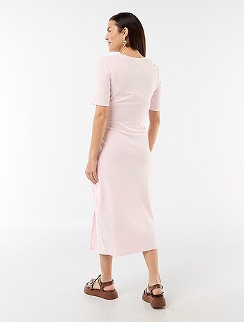 Robe grossesse torsadée devant