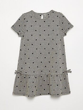Robe imprimée à manches courtes