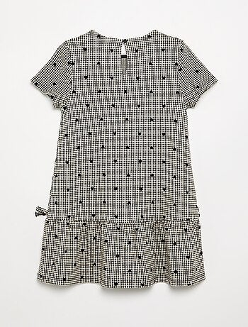 Robe imprimée à manches courtes