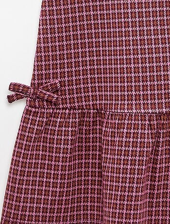 Robe imprimée à manches courtes