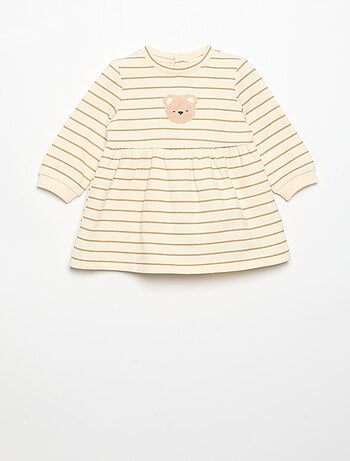 Robe imprimée à manches longues