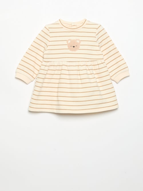 Robe imprimée à manches longues - Kiabi