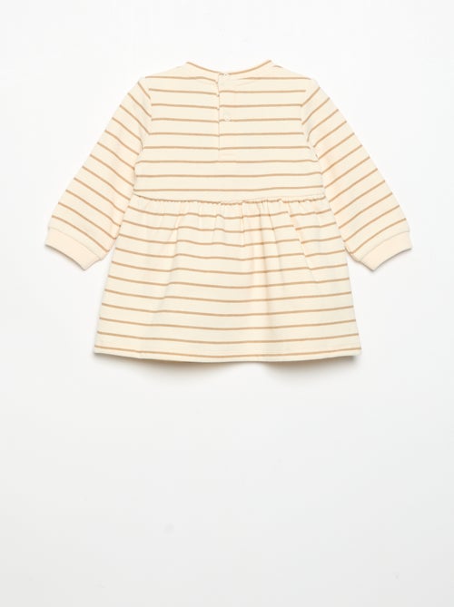 Robe imprimée à manches longues - Kiabi