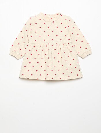 Robe imprimée à manches longues