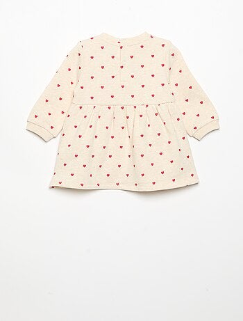 Robe imprimée à manches longues