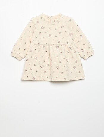 Robe imprimée à manches longues