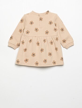 Robe imprimée à manches longues