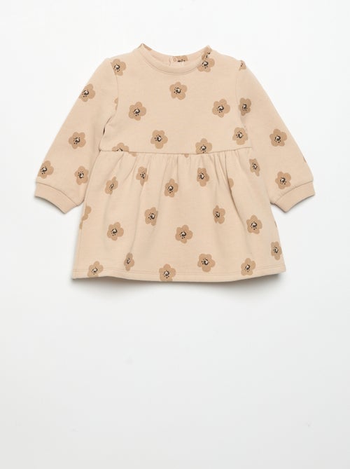 Robe imprimée à manches longues - Kiabi