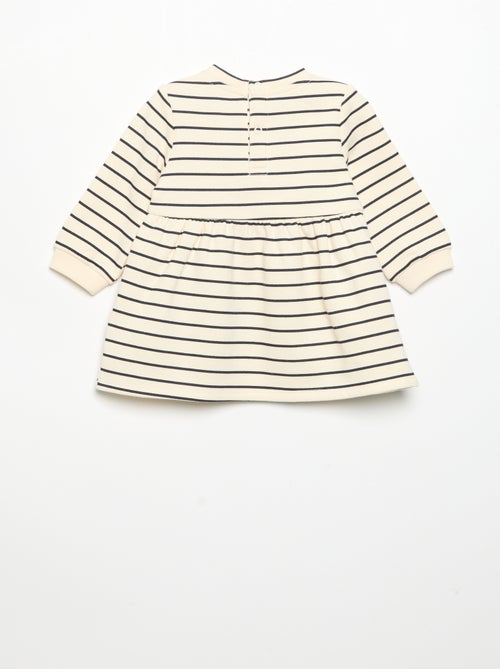 Robe imprimée à manches longues - Kiabi