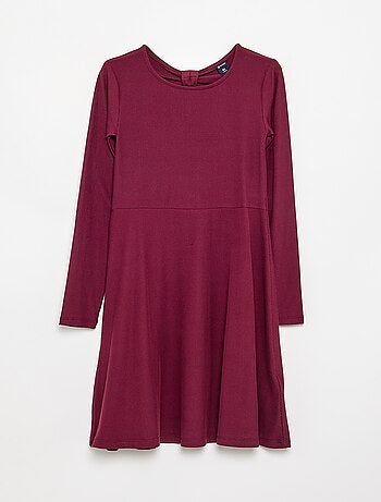 Robe imprimée à manches longues
