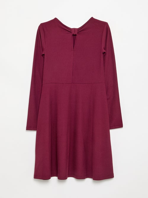 Robe imprimée à manches longues - Kiabi