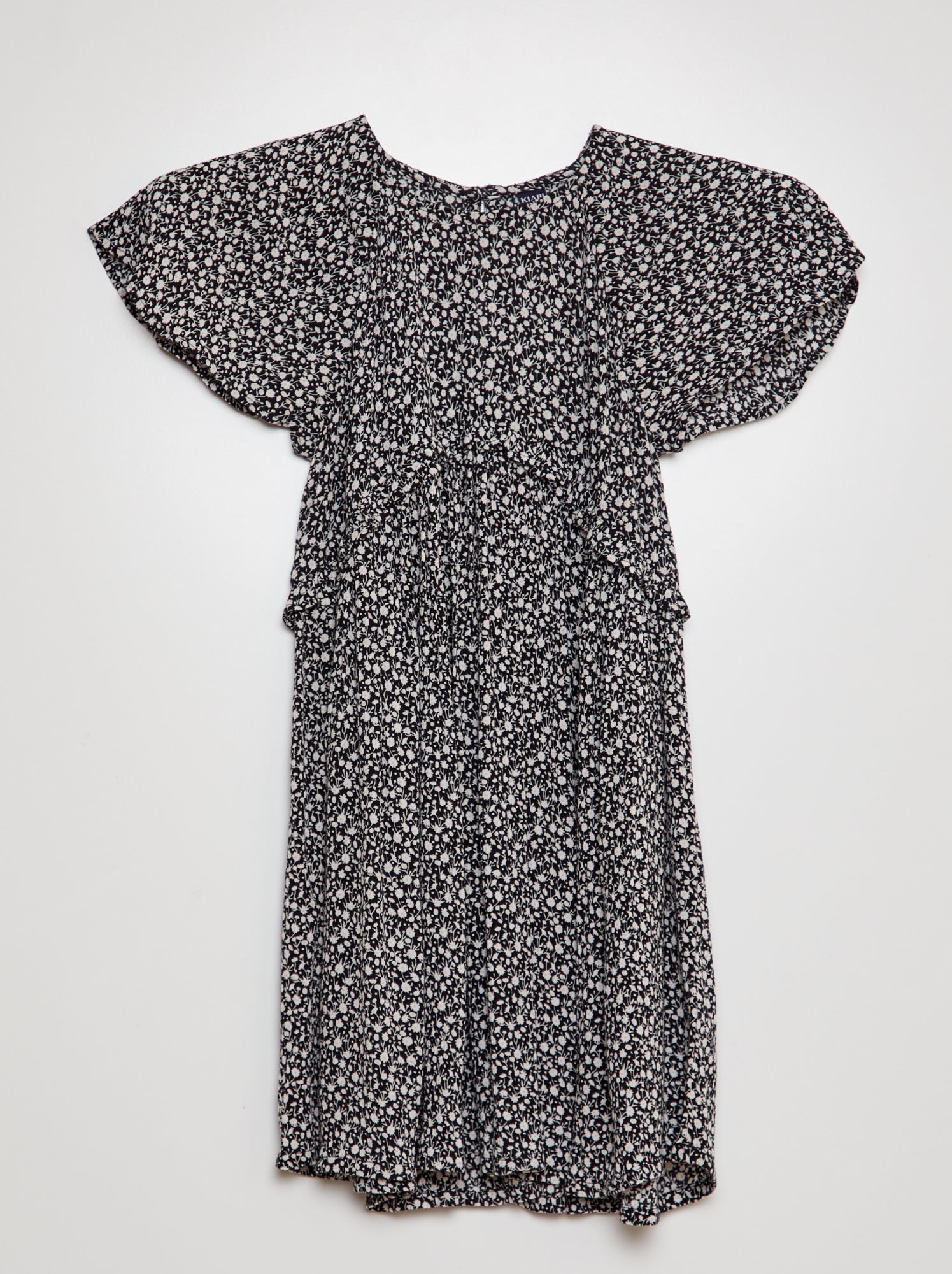 Robe Imprim e Volant Noir Fille 0 00 Kiabi Robe Imprim e Volant Noir Fille 0 00 Kiabi