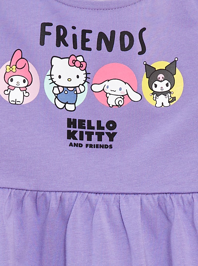 Robe légère à imprimé 'Hello Kitty' Violet - Kiabi
