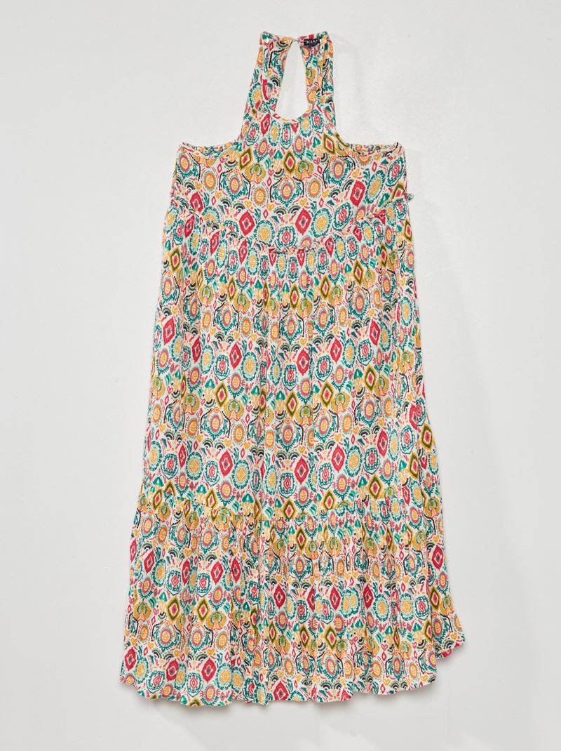Robe légère avec imprimé Jaune - Kiabi
