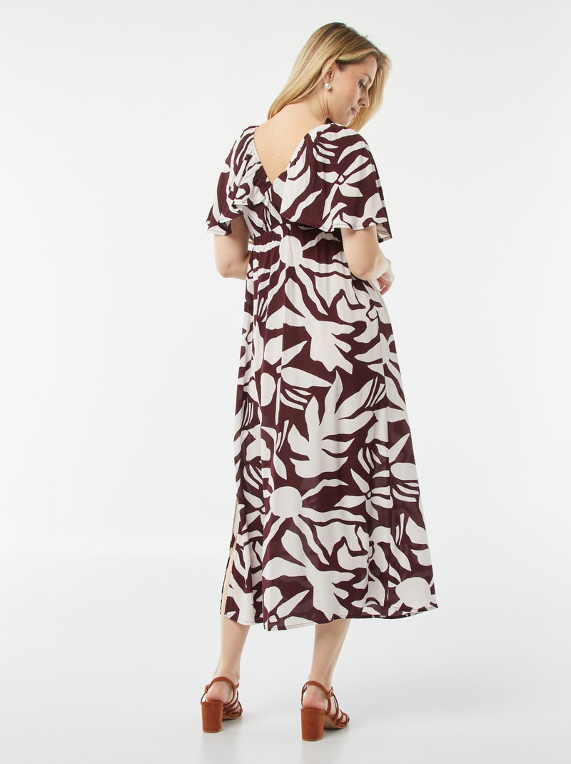 Robe légère de maternité Blanc - Kiabi