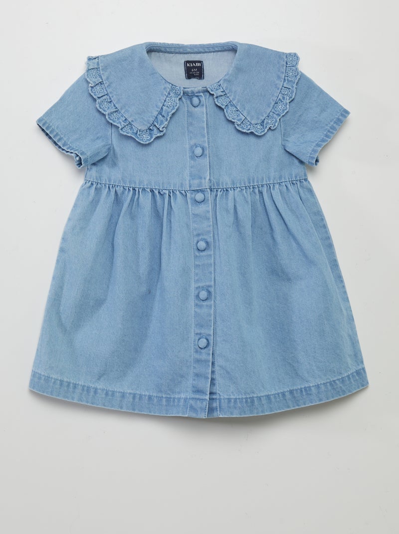 Robe légère effet denim Bleu - Kiabi