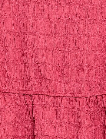 Robe légère unie à manches courtes