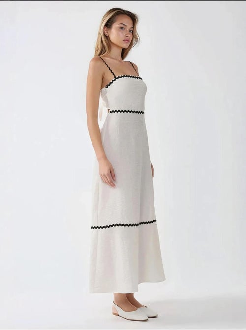 Robe longue à col carré - Kiabi Robe longue à col carré - Kiabi