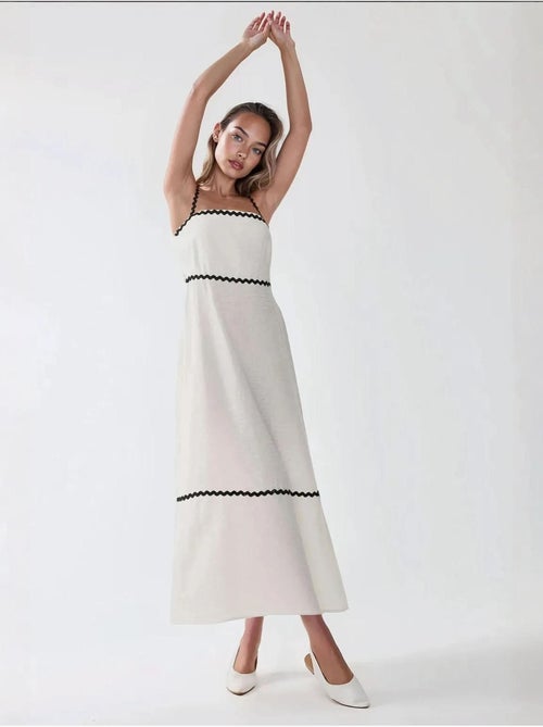 Robe longue à col carré - Kiabi Robe longue à col carré - Kiabi