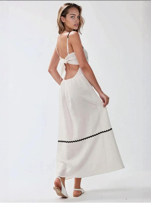 Robe longue à col carré - Kiabi Robe longue à col carré - Kiabi