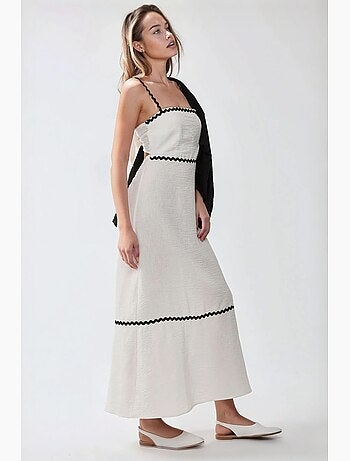 Robe longue à col carré hiccup