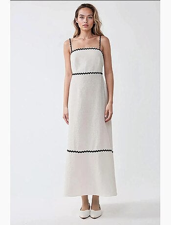 Robe longue à col carré hiccup