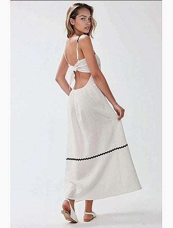 Robe longue à col carré hiccup