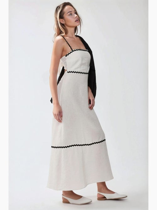 Robe longue à col carré hiccup - Kiabi Robe longue à col carré hiccup - Kiabi
