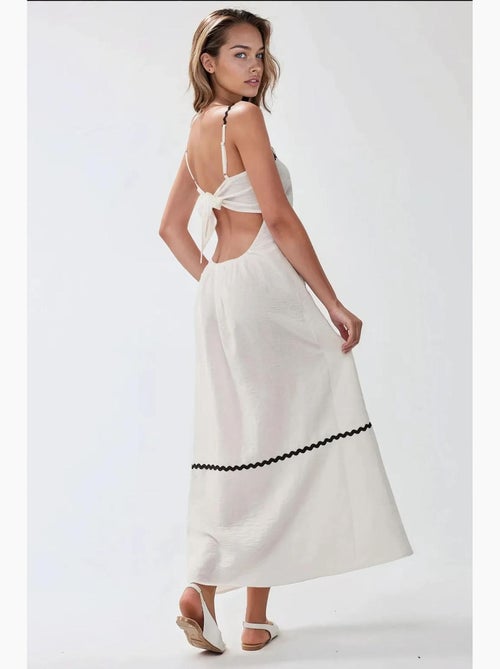 Robe longue à col carré hiccup - Kiabi Robe longue à col carré hiccup - Kiabi