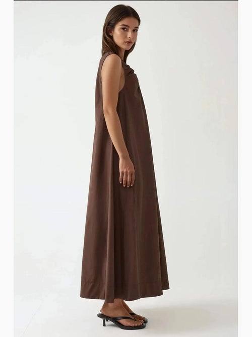 Robe longue à col en u hiccup - Kiabi Robe longue à col en u hiccup - Kiabi