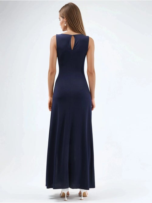 Robe longue à encolure bateau - Kiabi Robe longue à encolure bateau - Kiabi