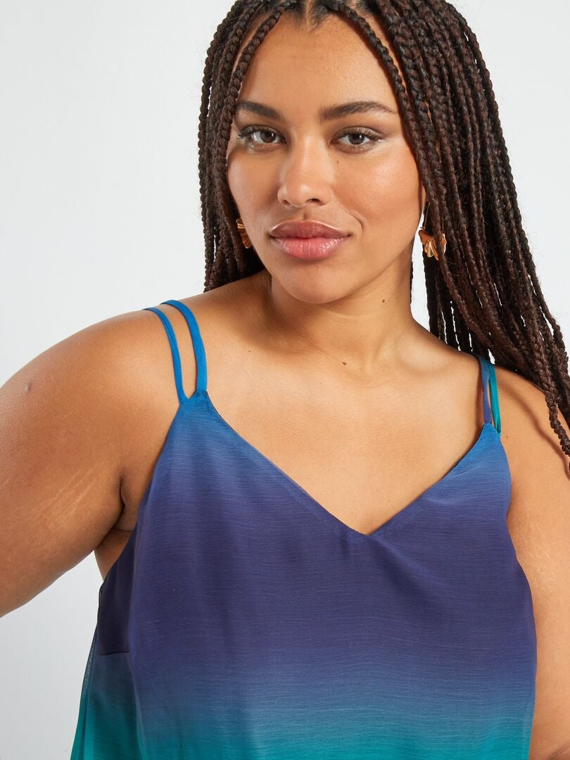 Robe longue à fines bretelles Multicolore Kiabi 29.00€