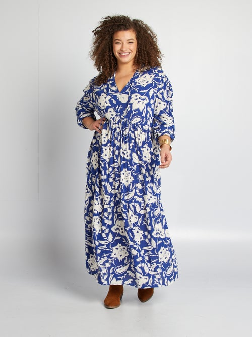 Robe longue à motif - Kiabi