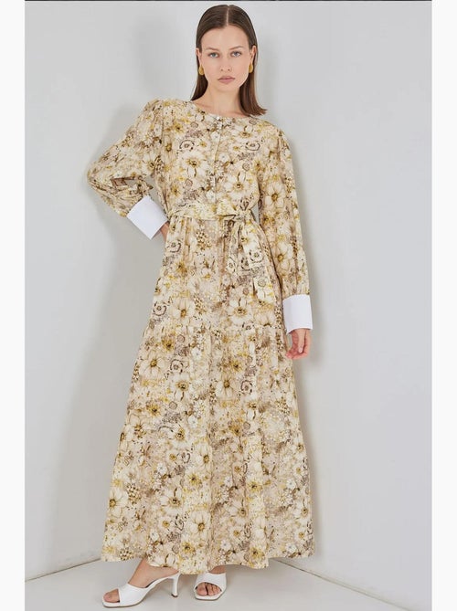 Robe longue à motifs avec fermeture boutonnée bdart - Kiabi Robe longue à motifs avec fermeture boutonnée bdart - Kiabi