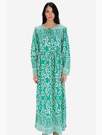 Robe longue à motifs bdart